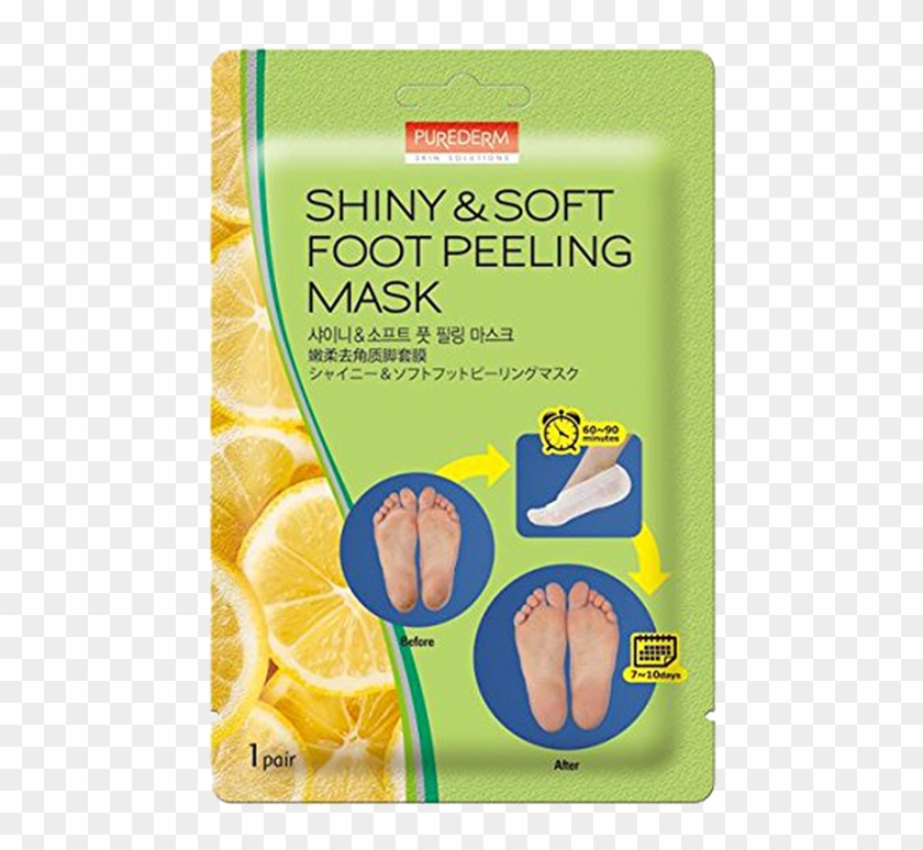 Lemon Shiny & Soft Foot Peeling Mask - Purederm Foot Peeling Mask Clipart