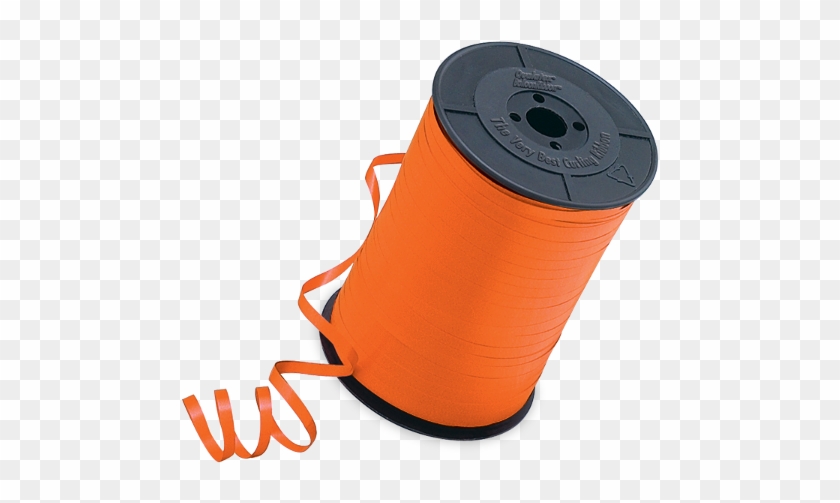 Orange Curling Ribbon - Liston Rojo Clipart #2546952