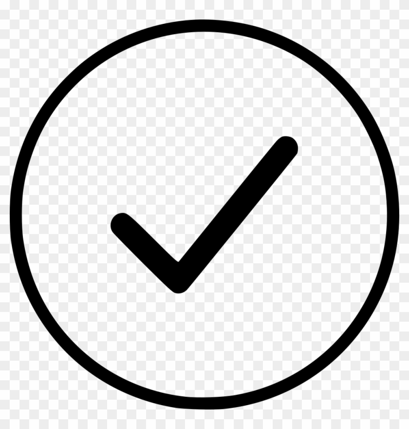 Check Mark Ok Good Comments - Circle Clipart #2546994