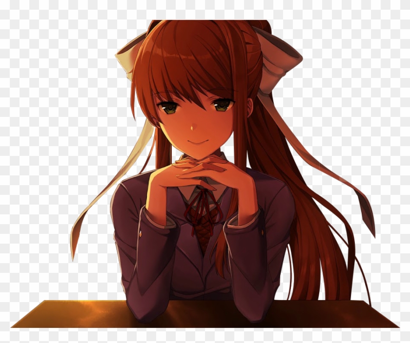 1280 X 720 15 0 - Doki Doki Literature Club Monika Png Clipart #2546995