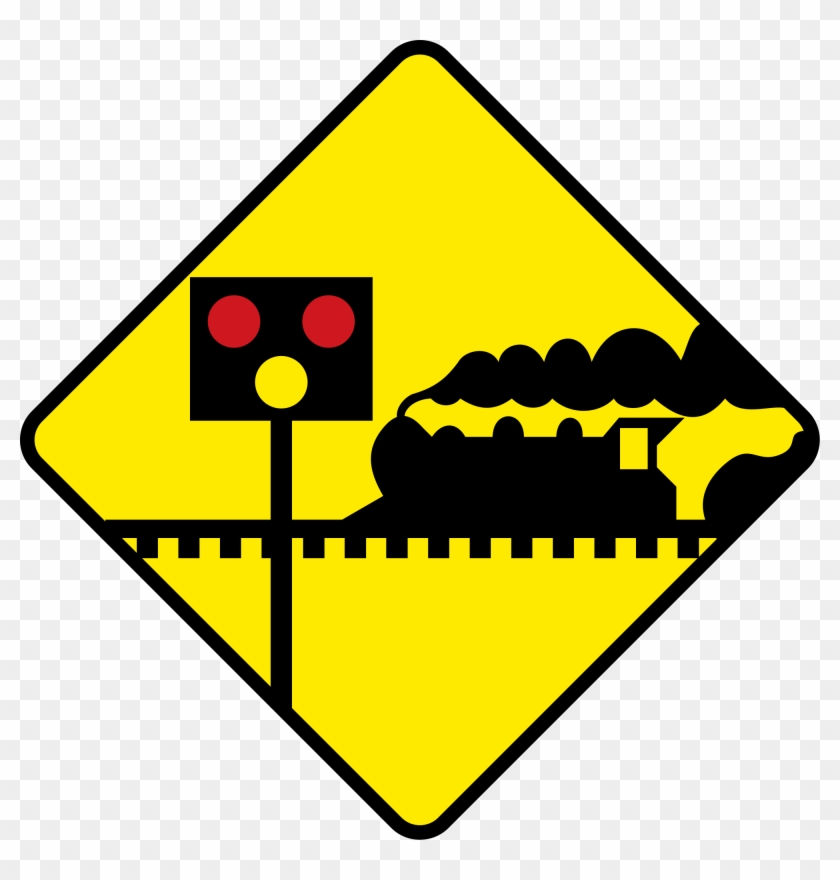 Warning Signs, Gd, Symbols, Collection, Licence Plates, - Road Sign With Car Clipart