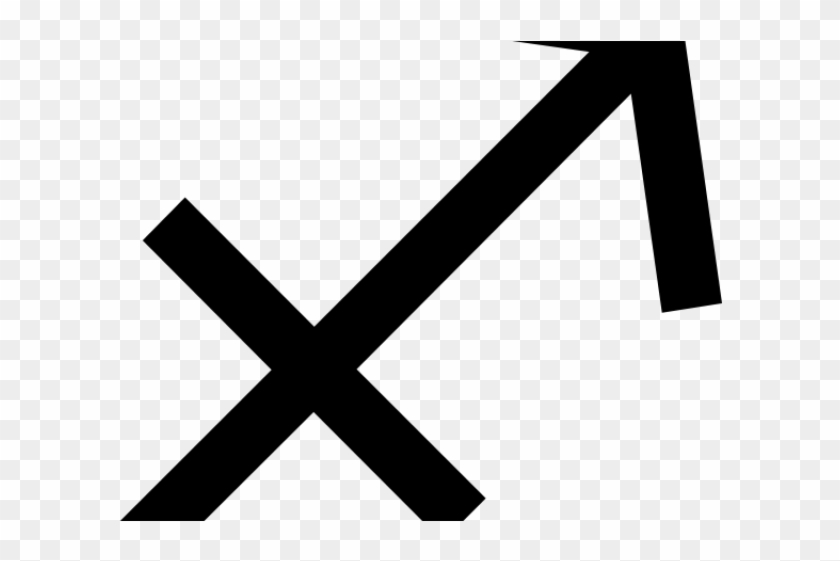 Sagittarius Clipart Sagittarius Symbol - Cross - Png Download