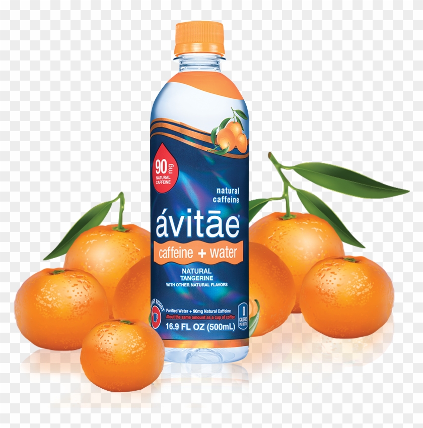 Caffeine Water 90mg Natural Caffeine Tangerine , Png - Tangerine Clipart