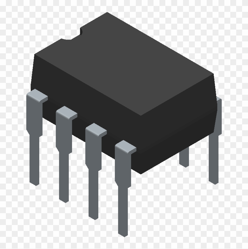 Pic12f1572 I/p - Microchip - 3d Model - Dual In Line - Dual In-line Package Clipart