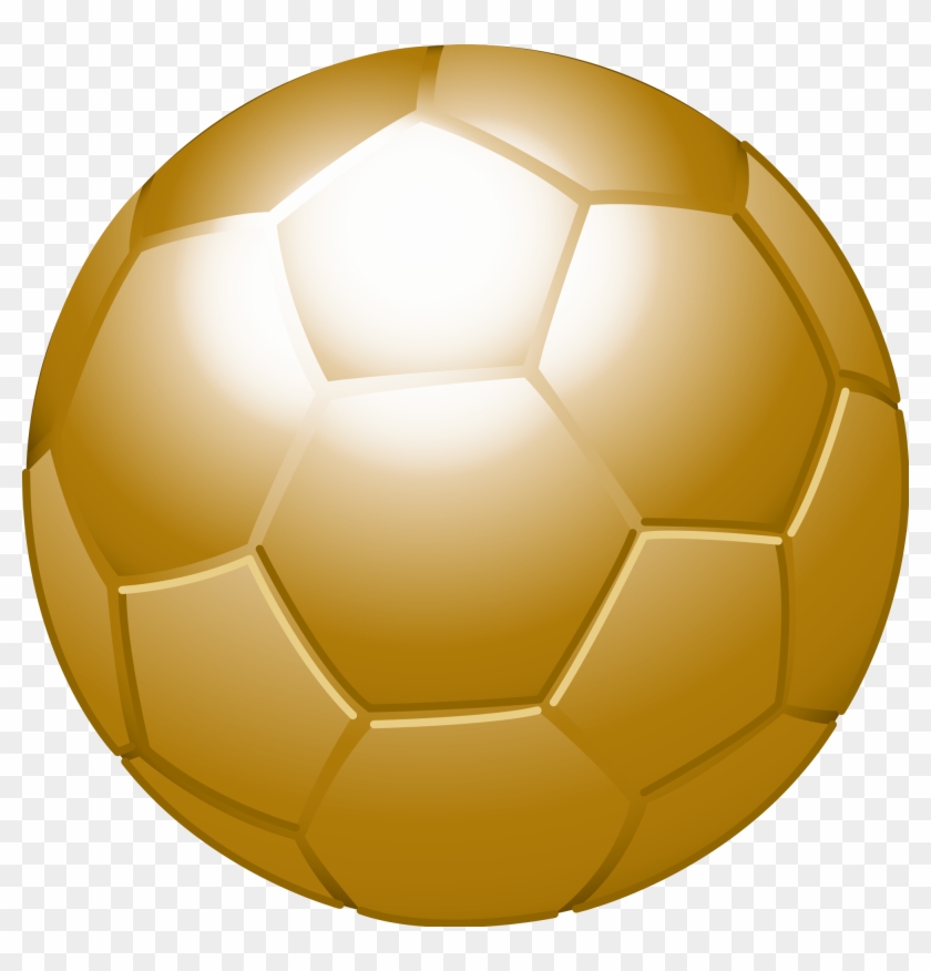 Football Trophy Clipart 18, - Gold Soccer Ball Png Transparent Png