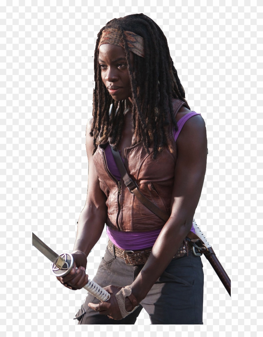 Png Michonne - Danai Jekesai Gurira The Walking Dead Clipart