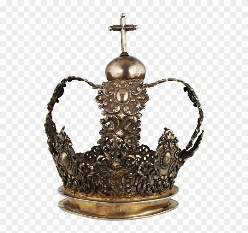 Antique Silver Crown Clipart