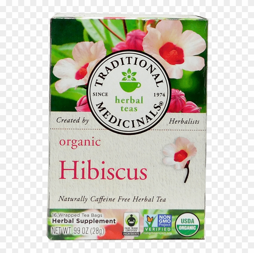 Traditional Medicinals Organic Hibiscus Tea 16 Bags - Organic Hibiscus Tea Clipart