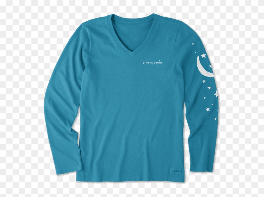 Women's Moon And Stars - Life Is Good Clipart