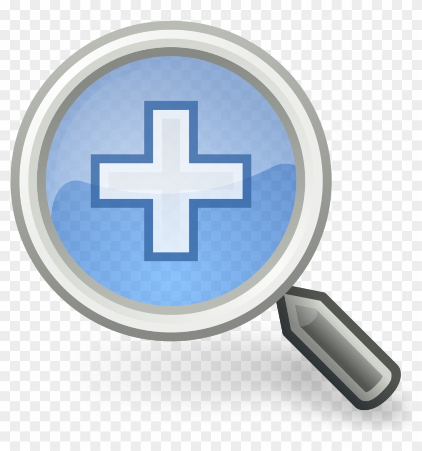 Gnome Zoom In - Magnifying Glass Icon Clipart #2549101