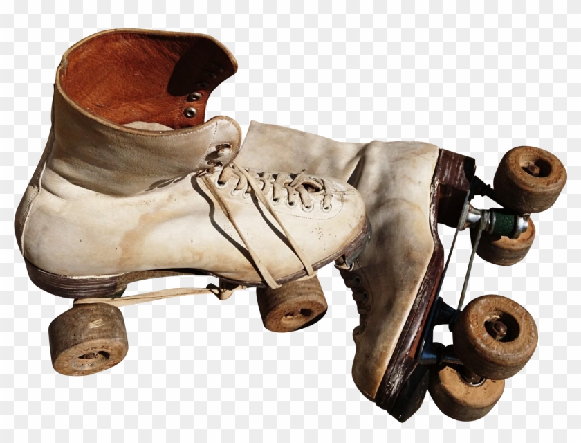 Incredible 1940's Rollerskates, 40's Roller Girls, - Quad Skates Clipart