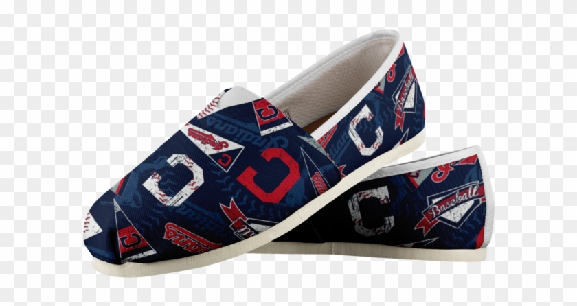 Official Cleveland Indians Women's Shoes - Slip-on Shoe Clipart #2549936