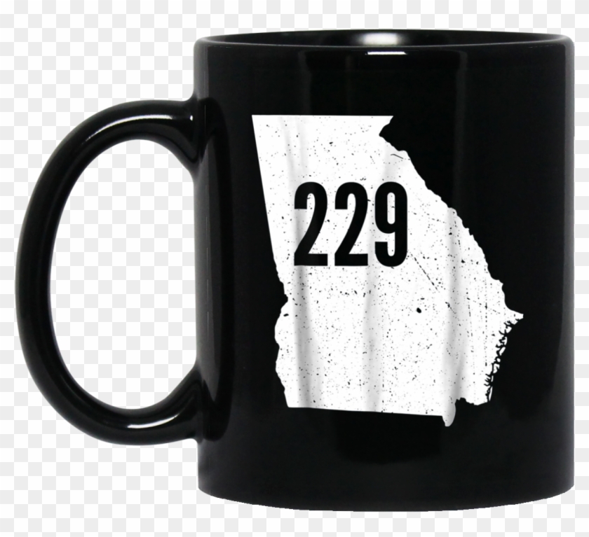 229 Georgia Area Code Outline State Southern Pride - Decal Clipart #2550649