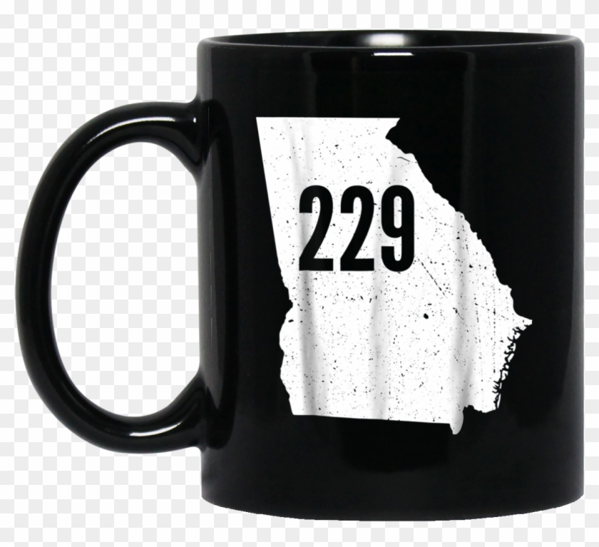 229 Georgia Area Code Outline State Southern Pride - Decal Clipart
