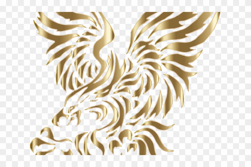 Golden Eagle Clipart Transparent Background - Eagle Tattoo Designs For Men - Png Download #2550875