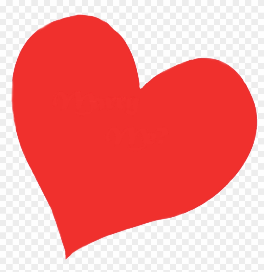 Drawn Hearts Transparent Background - Heart On Clear Background Clipart