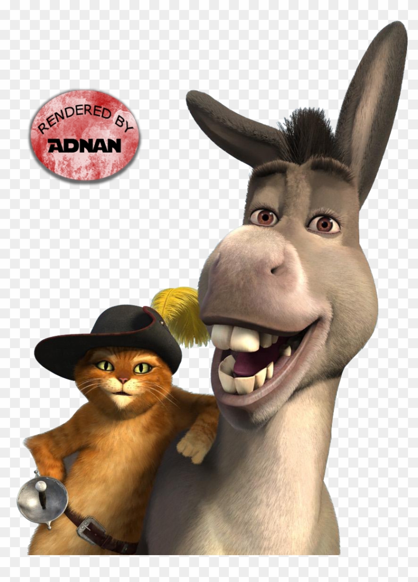 Shrek 3 Photo Shrek3 2 - Shrek Puss In Boots And Donkey Clipart #2551090