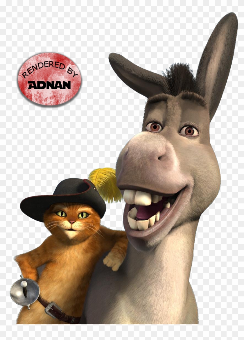 Shrek 3 Photo Shrek3 2 - Shrek Puss In Boots And Donkey Clipart