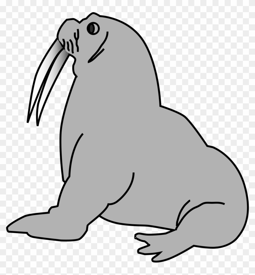 Outline Png Banner Black And White Library - Seal Clip Art Transparent Png