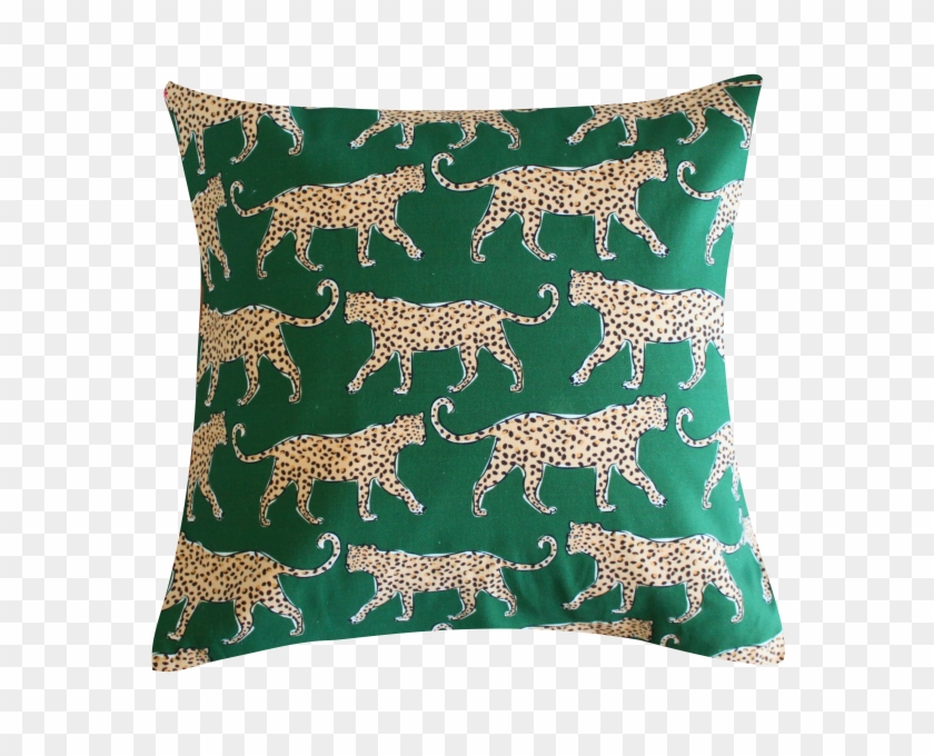 Leopard By Clairebella Pillows And - Green Leopard Clipart