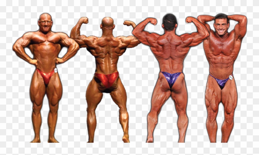 Transparent Muscles Bodybuilder - Bodybuilding Posing Trunks Clipart