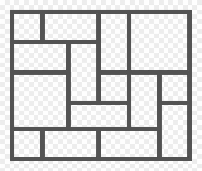 Colored Three Piece Pattern Gray - Monochrome Clipart #2552342