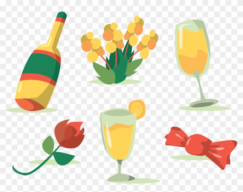 Mimosa Cocktail Euclidean Vector Download Clipart