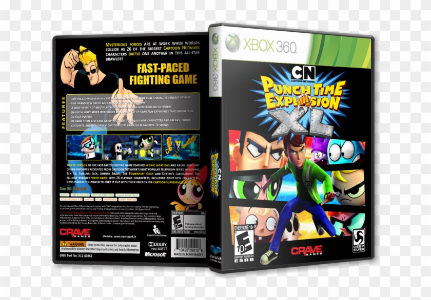 Punch Time Explosion Xl Box Art Cover - Xbox 360 Cartoon Network Clipart