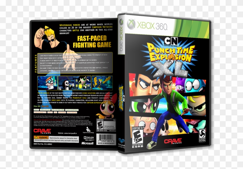 Punch Time Explosion Xl Box Art Cover - Xbox 360 Cartoon Network Clipart #2552574