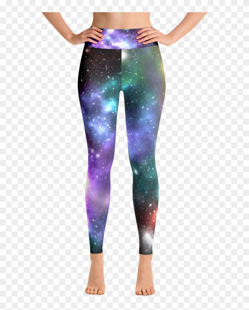 Galaxy High Waist Yoga Pants Leggings Pastel Goth Nu - Leggings Clipart #2552922