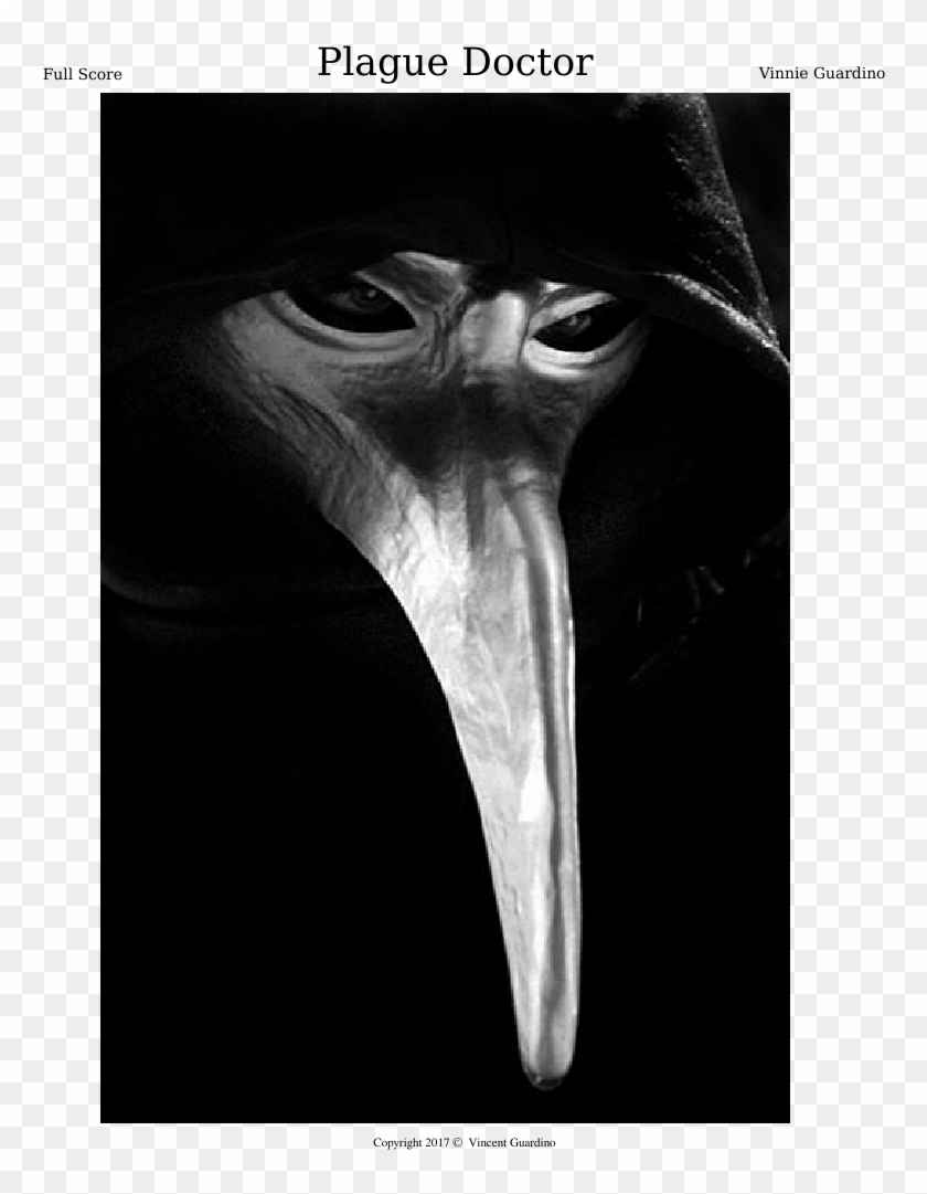 Plague Doctor Sheet Music Composed By Vinnie Guardino - Scp 049 Clipart #2553114
