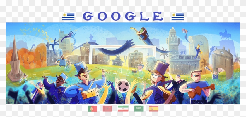 Show Headers - Google Doodle World Cup Uruguay Clipart