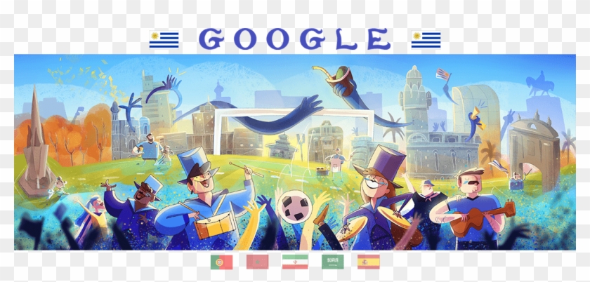 Show Headers - Google Doodle World Cup Uruguay Clipart #2553234