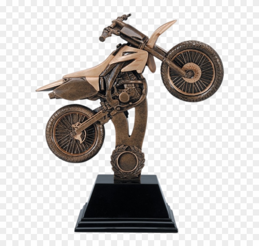 Dirtbike Resin Trophy - Figurine Clipart #2553703