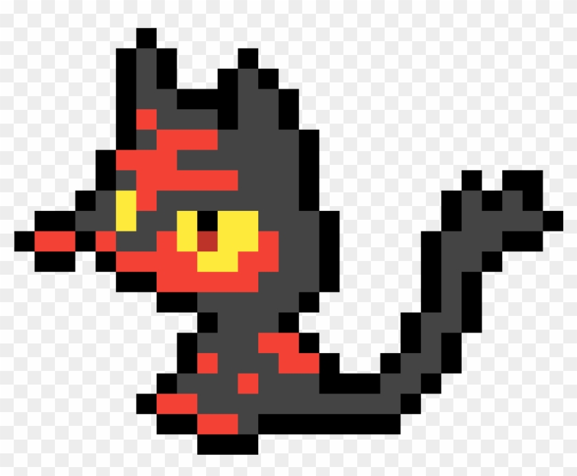 Litten - Pixel Art Pokemon Litten Clipart #2554057