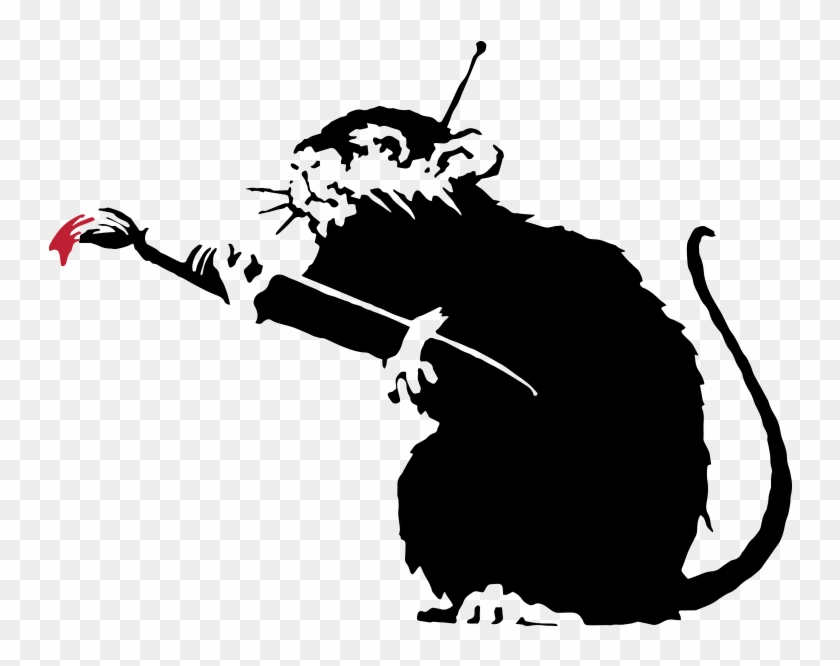 Clipart Banksy > > 14,43kb - Banksy Rats - Png Download #2554271