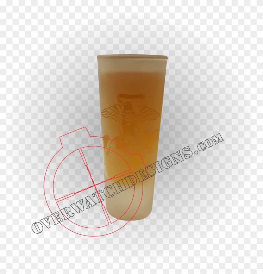 Eagle Globe And Anchor Shot Glass - Pint Glass Clipart