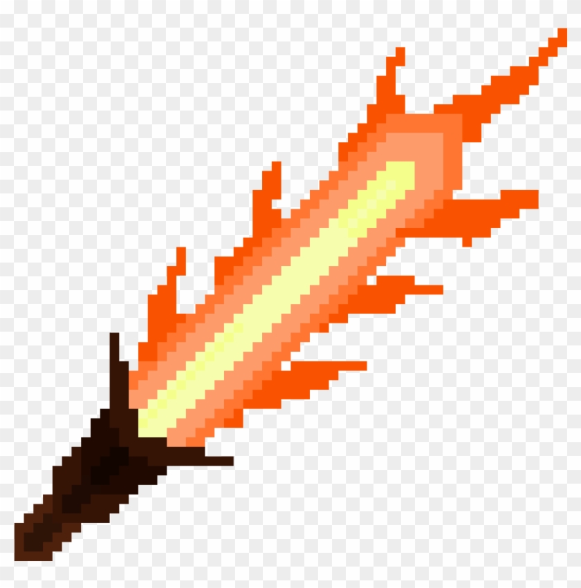 Flame Sword - Illustration Clipart #2555062