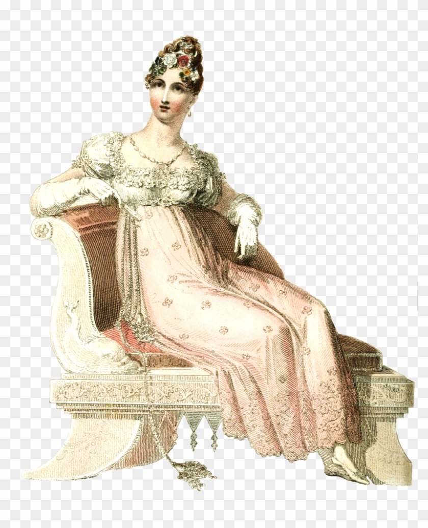 Jane Austen, Public Domain, Daenerys Targaryen - Regency Fashion Plates Clipart