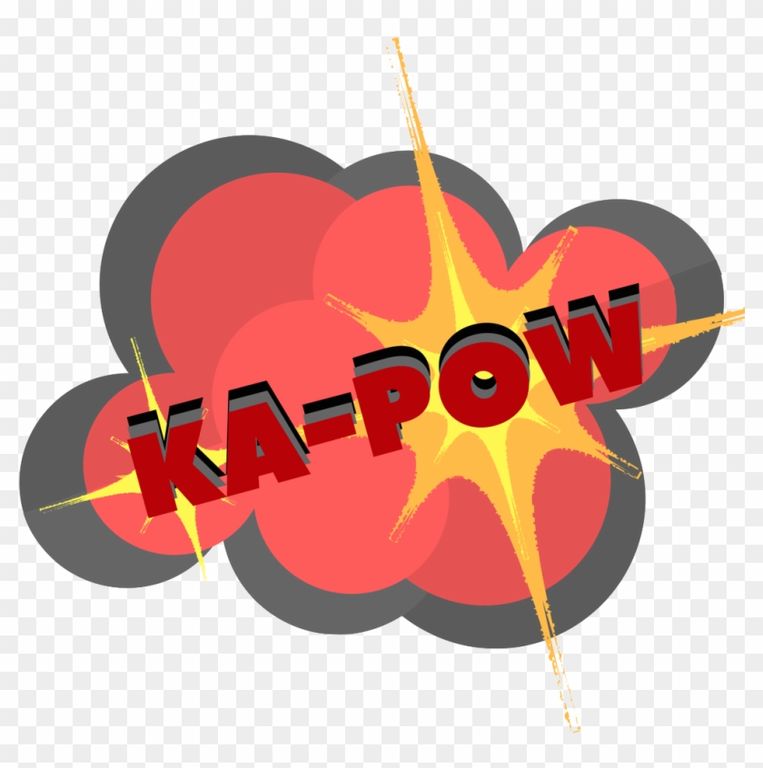 John Fixed One Image He Misspelled Kapow->pachow - Graphic Design Clipart #2555480