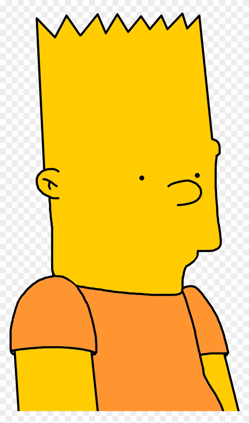 Simpsons Drawing Face - Bart Simpson Poker Face Clipart #2555827