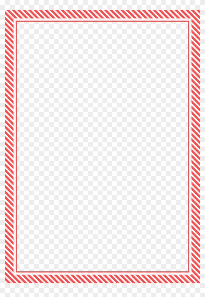 Candy Cane Stripe Border Clipart #2555908