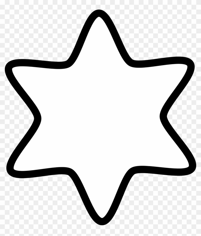 Star White Shape Png Image - Star Image Clip Art Black And White Transparent Png