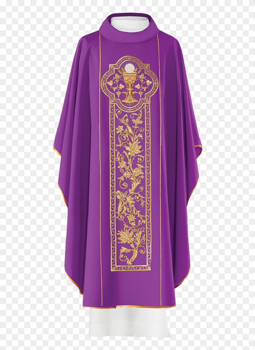 Gothic Chasuble With Gold Motif And Gold Embroidery - Chasuble Clipart