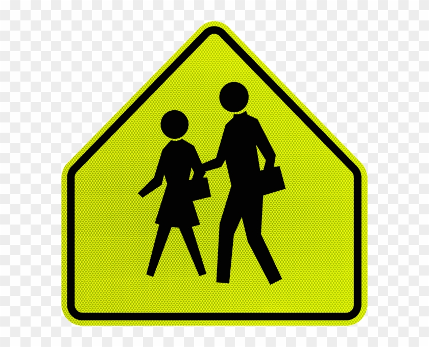 Driving Clipart Bus Stop Sign - Road Sign With Two People - Png Download #2557069