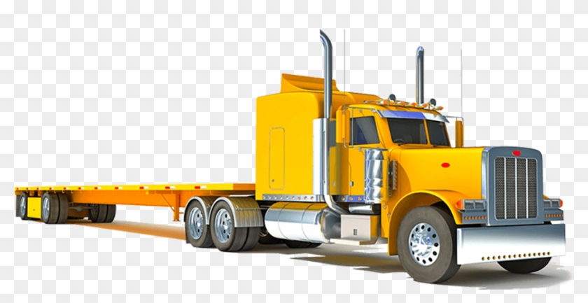 Shipping Containers Delivery Truck - Trailer Truck Clipart