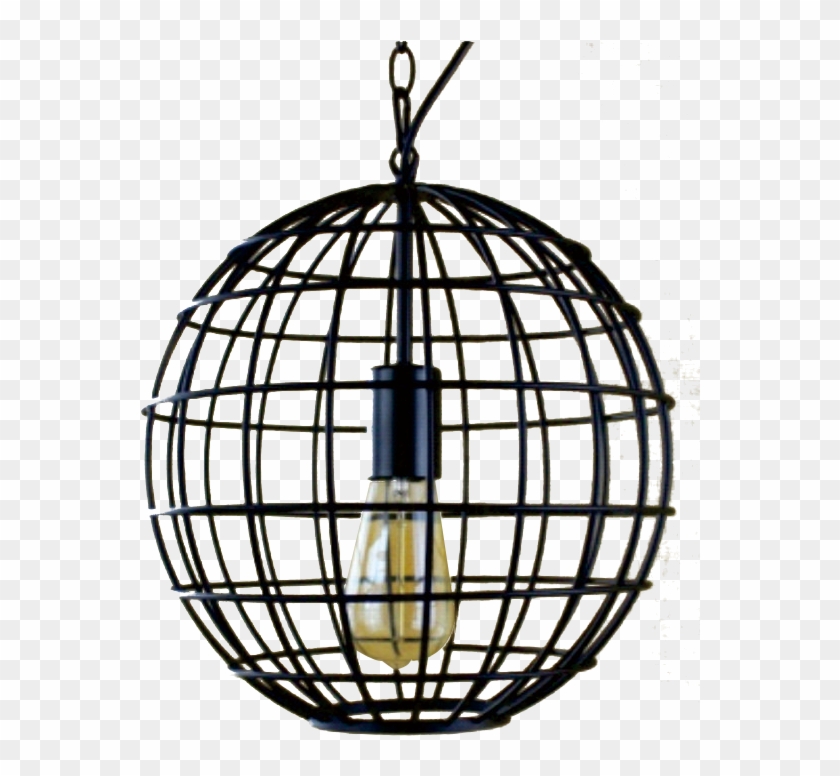 Fashion Steel Cage Pendant Lamp - Circle Clipart #2557560
