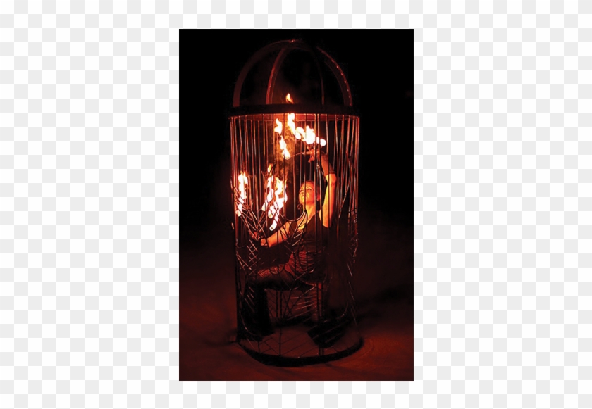 "captive Flame" Powder Coated Steel Cage - Flame Clipart