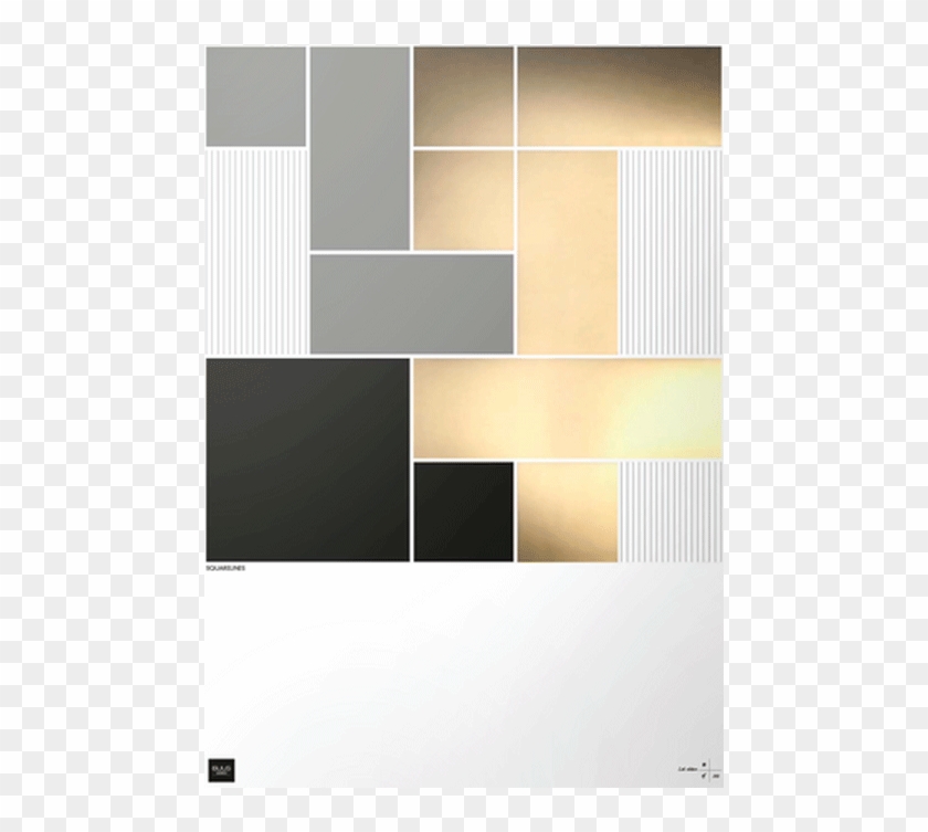 Squarelines Gold- Limited Edition Poster By Torben Clipart #2557594