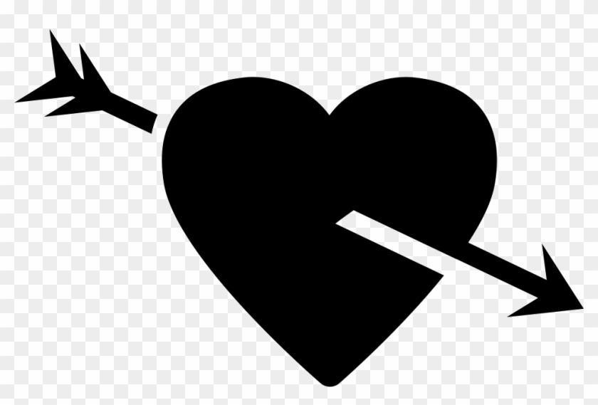 Heart Pierced By An Arrow Comments - Icon Clipart